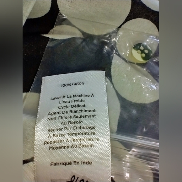 TALBOTS POLKA DOT COTTON BLOUSE NWOT - Picture 2 of 7